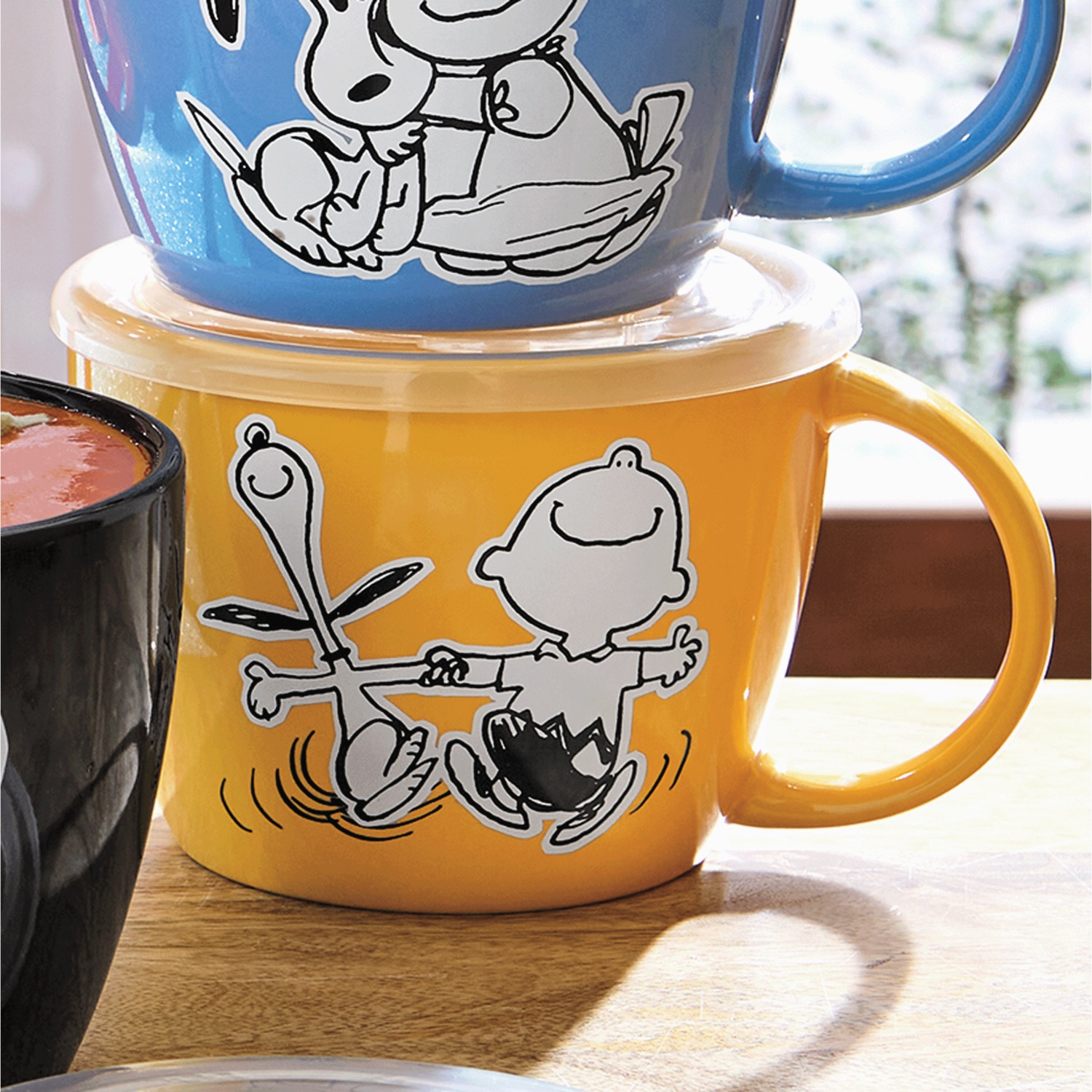 置物 Peanuts&Co Wall hanging Masa Sculp WTAPS Peanuts Snoopy Pals Soup Mug with Lid | Seventh Avenue