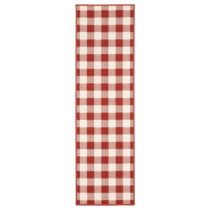 Woodford Indoor/Outdoor Rug, Red, large