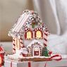 Lit Gingerbread Houses, , large