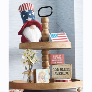 2-Tiered Decorative Tray, , large