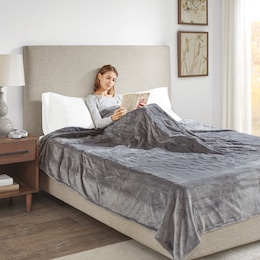 Beautyrest Plush Heated Blanket, , large
