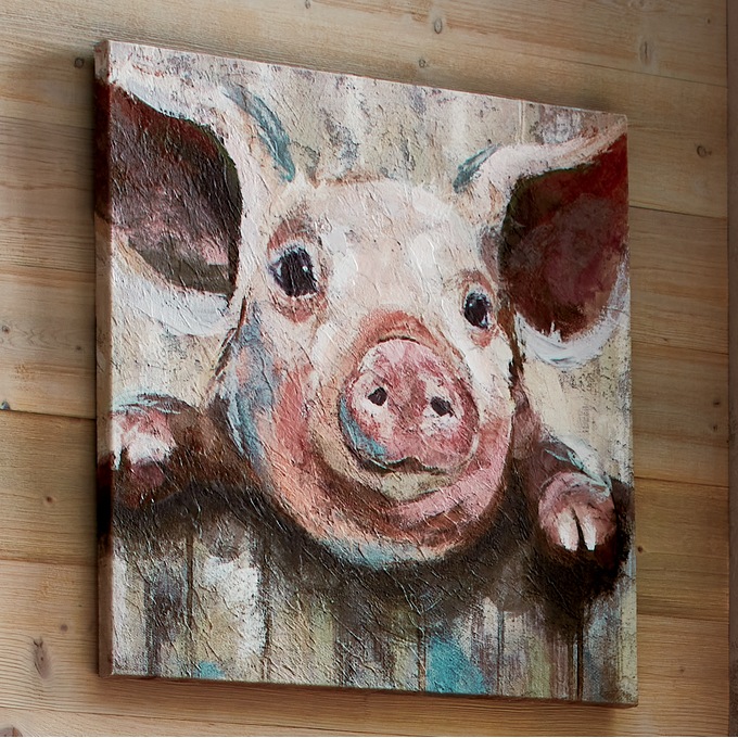 Hamilton Pig Canvas, , large