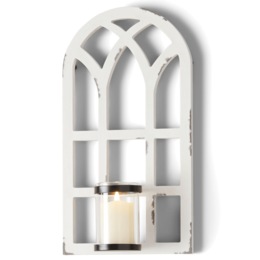 Set of 2 Weathered Arch Wall Sconces, , large