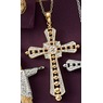 Diamond Cross Pendant, , large
