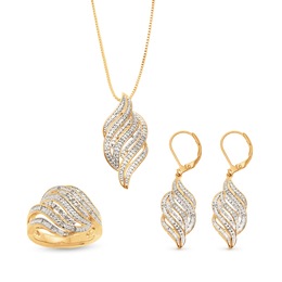 3-Piece Diamond Jewelry Set, , large