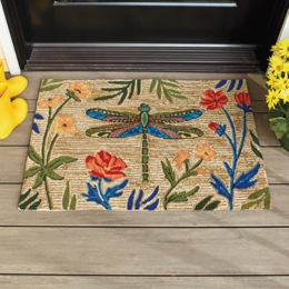 Dragonfly Indoor/Outdoor Mat - 18" x 30", , large