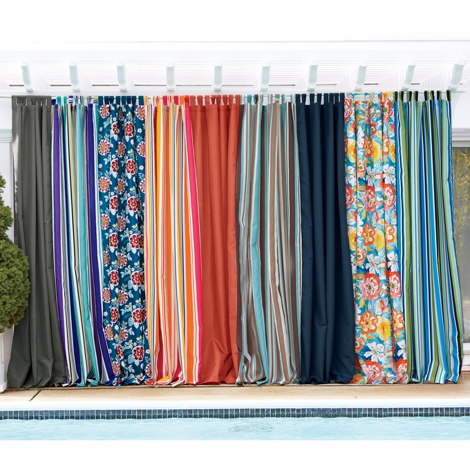 Curtain Panel, Grape Stripe, large