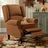 Microfiber Wingback Recliner, , large