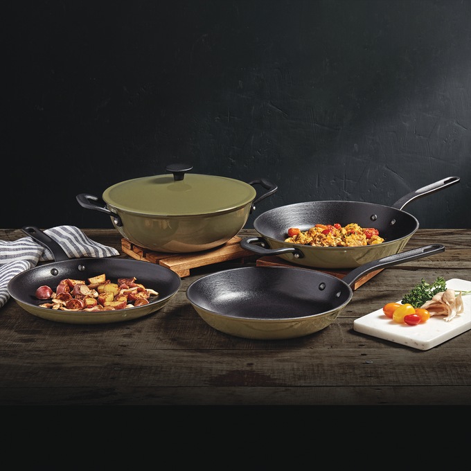 5-Piece Mason Enameled Cast Iron Cookware Set, , large