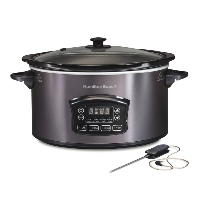 Hamilton Beach 6-Quart Programmable Defrost Slow Cooker, , large