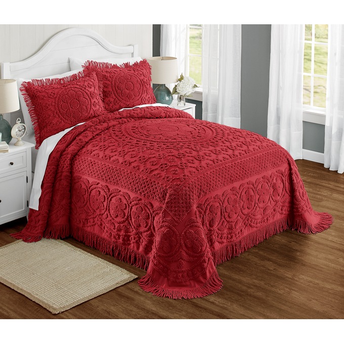 Emily Chenille Bedspread and Sham Seventh Avenue