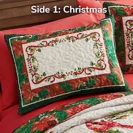 Reversible Holiday Sham, , large