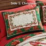 Reversible Holiday Sham, Multi, large