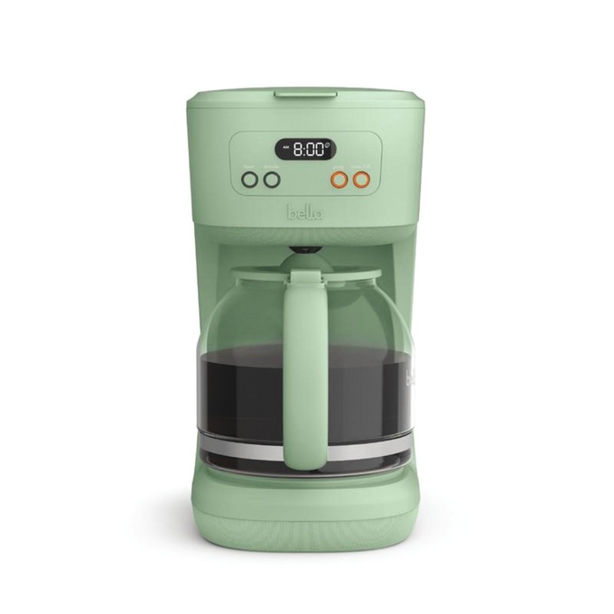 Bella 12-Cup Programmable Coffee Maker, Seaglass, large