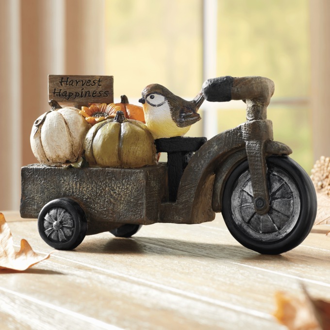 Resin Harvest Happiness Bicycle, , large