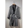 Robe, Black White Windowpane, large