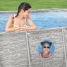 Bestway Power Steel Swim Vista Series 14' Above Ground Outdoor Swimming Pool Set with Filter Pump, Ladder, and Pool Cover, , large