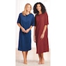 2-Pack Cotton Knit Henley Nightshirts for Women, , large