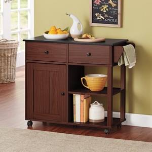 Katie Small Kitchen Cart with Storage, , large