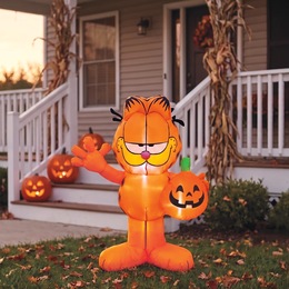 Garfield Lit Halloween Inflatable, , large
