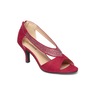 Classique Rhinestone Band Sandal, Red, large