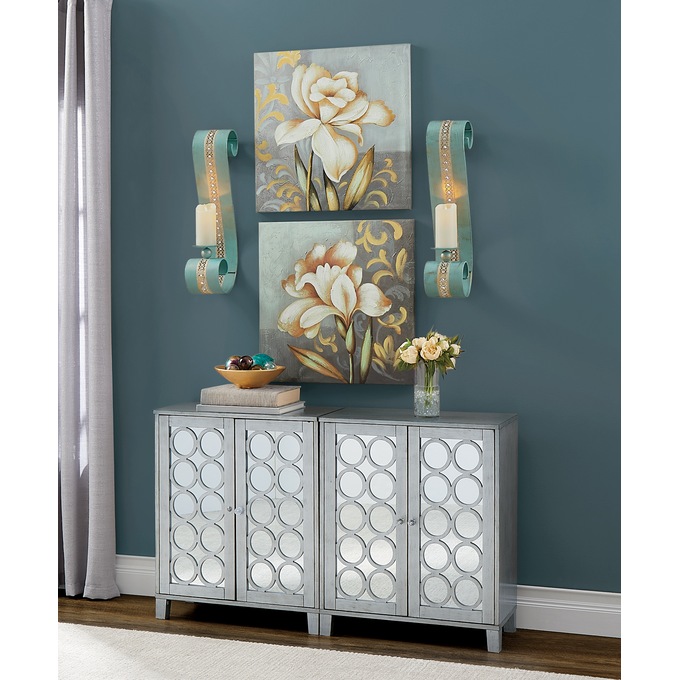 2-Piece Painterly Daffodil Wall Art Set, , large