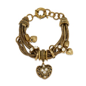Heart/Crystal Bracelet, , large