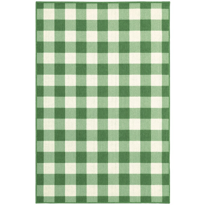 Woodford Indoor/Outdoor Rug, Green, large