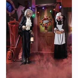 Archer the Butler or Agnes the Maid Life-Size Spooky Halloween Statue, , large