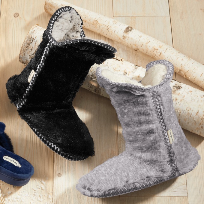 Dearfoams Beth Furry Bootie, , large