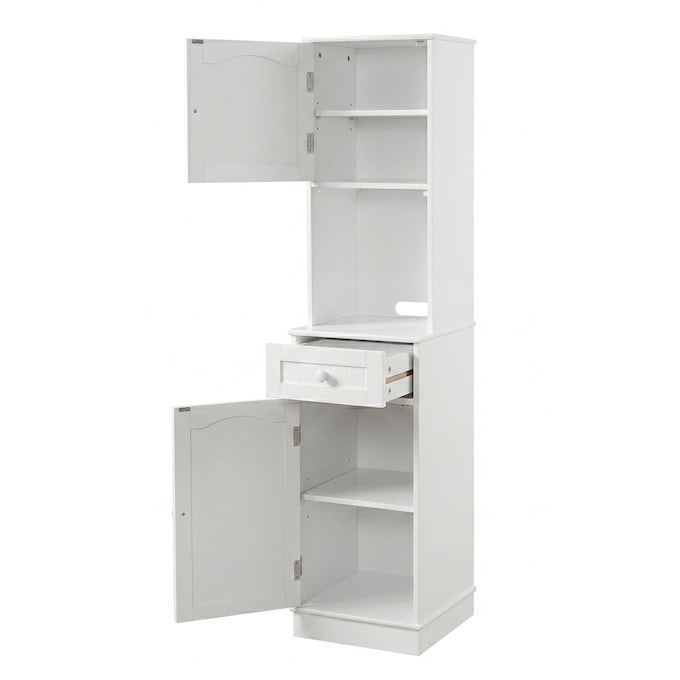 Melissa Tall Storage Pantry, White, large
