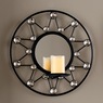 Round Gem Mirrored Sconce, , large