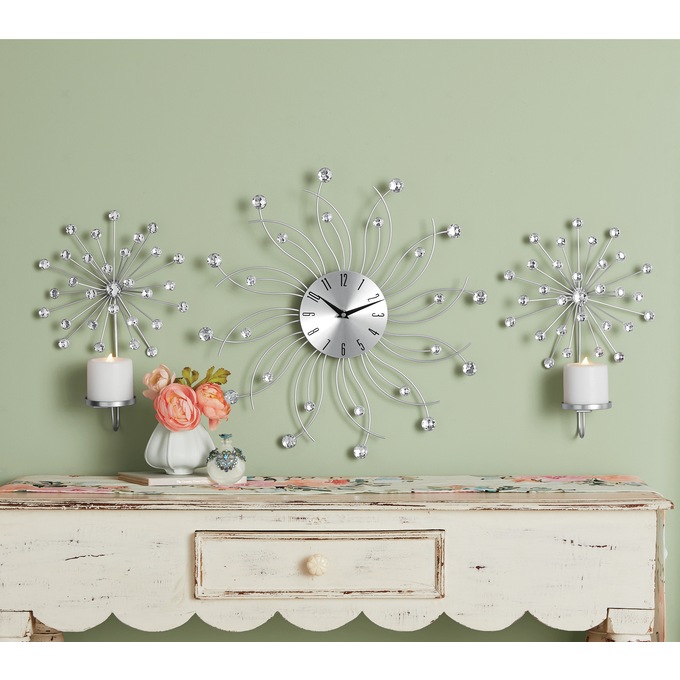 Gem Sparkle Wall Clock Seventh Avenue