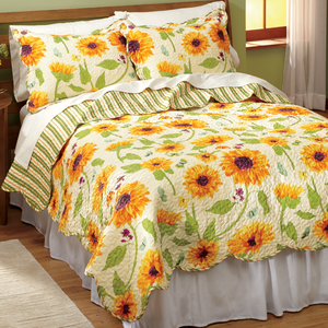 Harvest Sunflower Quilt, , large