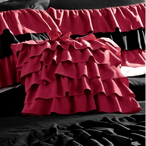 Georgia Ruffle Accent Pillow, , large