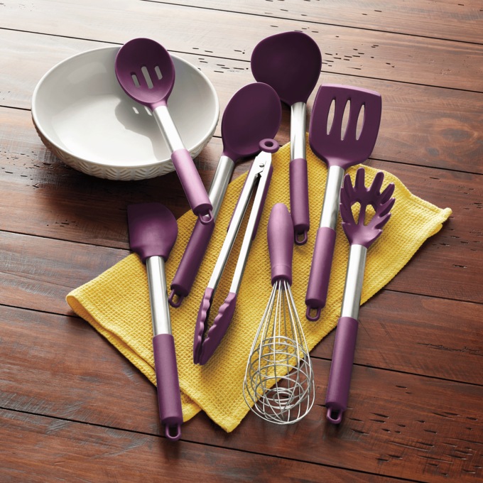 8-Piece Kitchen Tool Set, Purple, large
