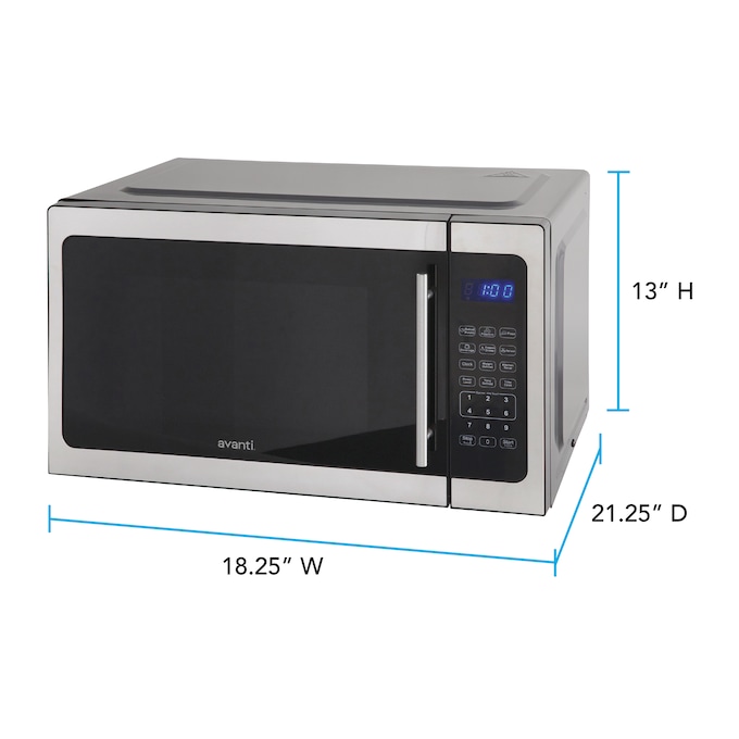 Avanti 1.5 cu. ft. Microwave, Stainless Steel, large