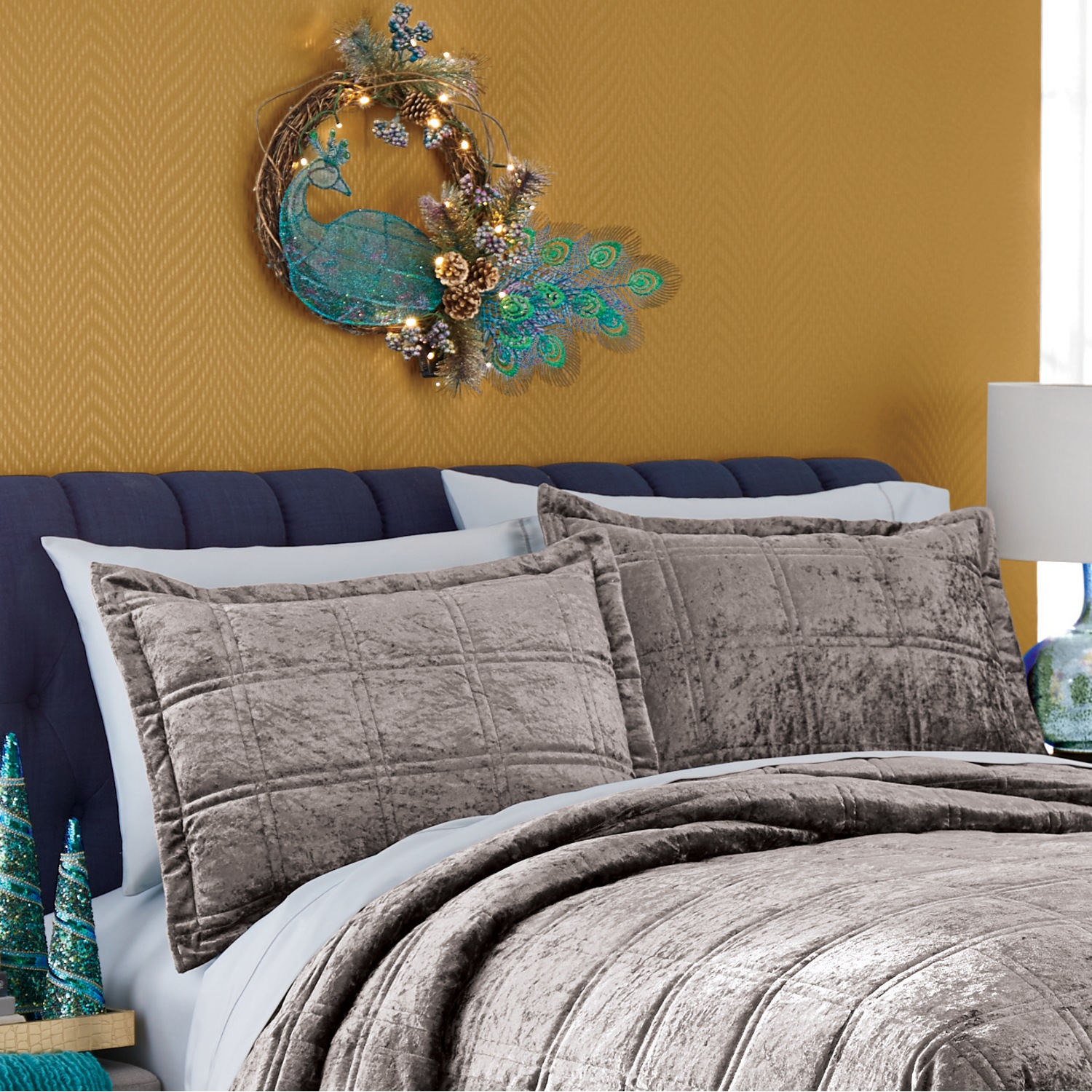 Crushed Velvet Sham Seventh Avenue