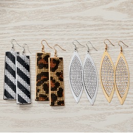 Crystal Wire Earrings, , large