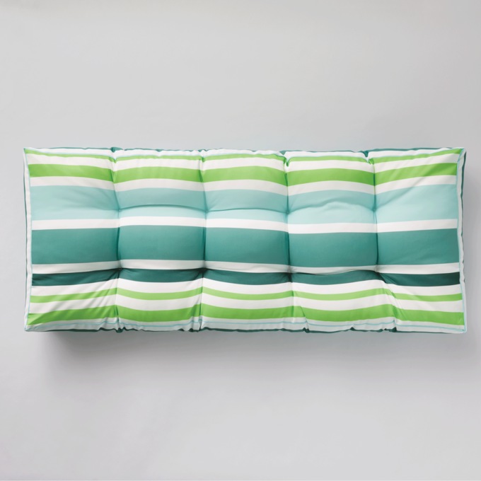 Wicker Settee Cushion, Fairway Stripe, large