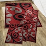 4-Piece Swirl Rug Set, , large