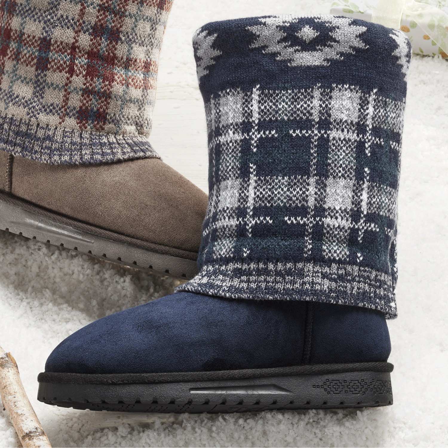 Ｍukku MUK LUKS Cheryl Sweater Boot with Faux-Fur Lining | Seventh Avenue