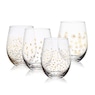 Mikasa Party Set of 4 Assorted Stemless Wine Glasses, , large