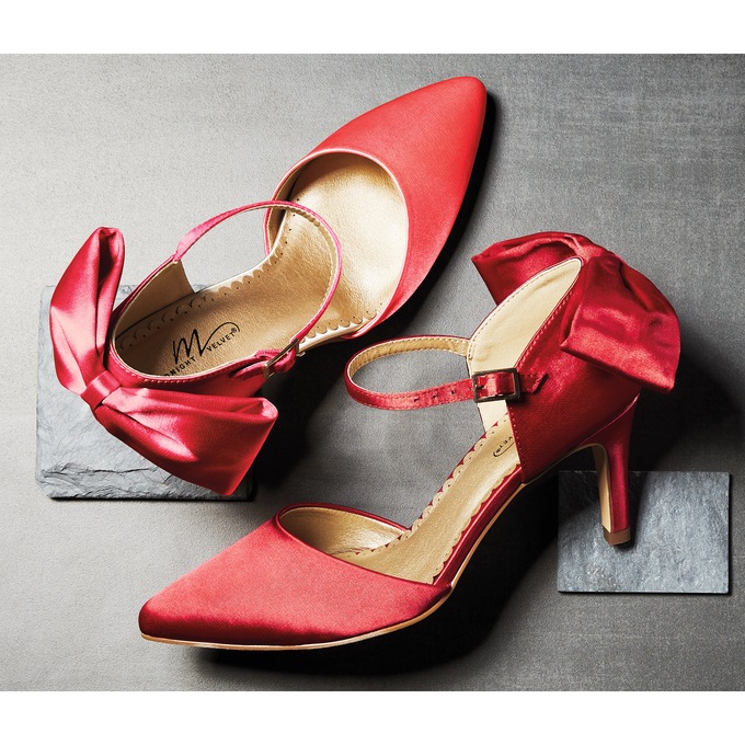 D'orsay Bow Pump for Women with Memory Foam and 3" Heel, , large