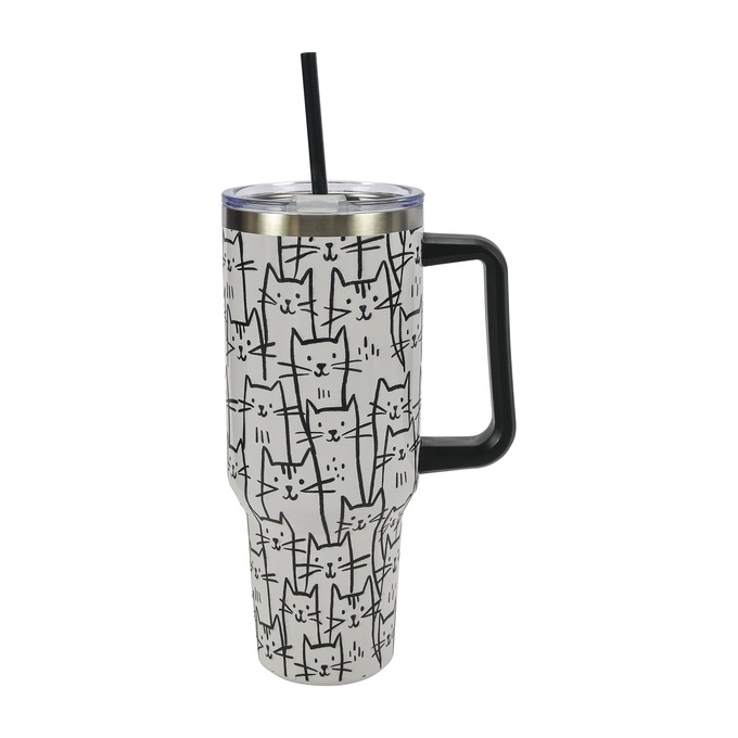 Boston Warehouse 40-oz. Stainless Steel Tumbler, , large