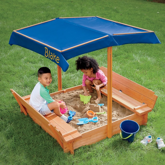 Convertible Sandbox with Sunshade, , large