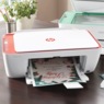 HP Deskjet 2842E All-in-One Printer, Red/White, large