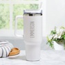 Personalized Block Stainless Steel 40-oz. Travel Mug, , large