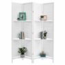 Shutter Room Screen With Shelves, White, large