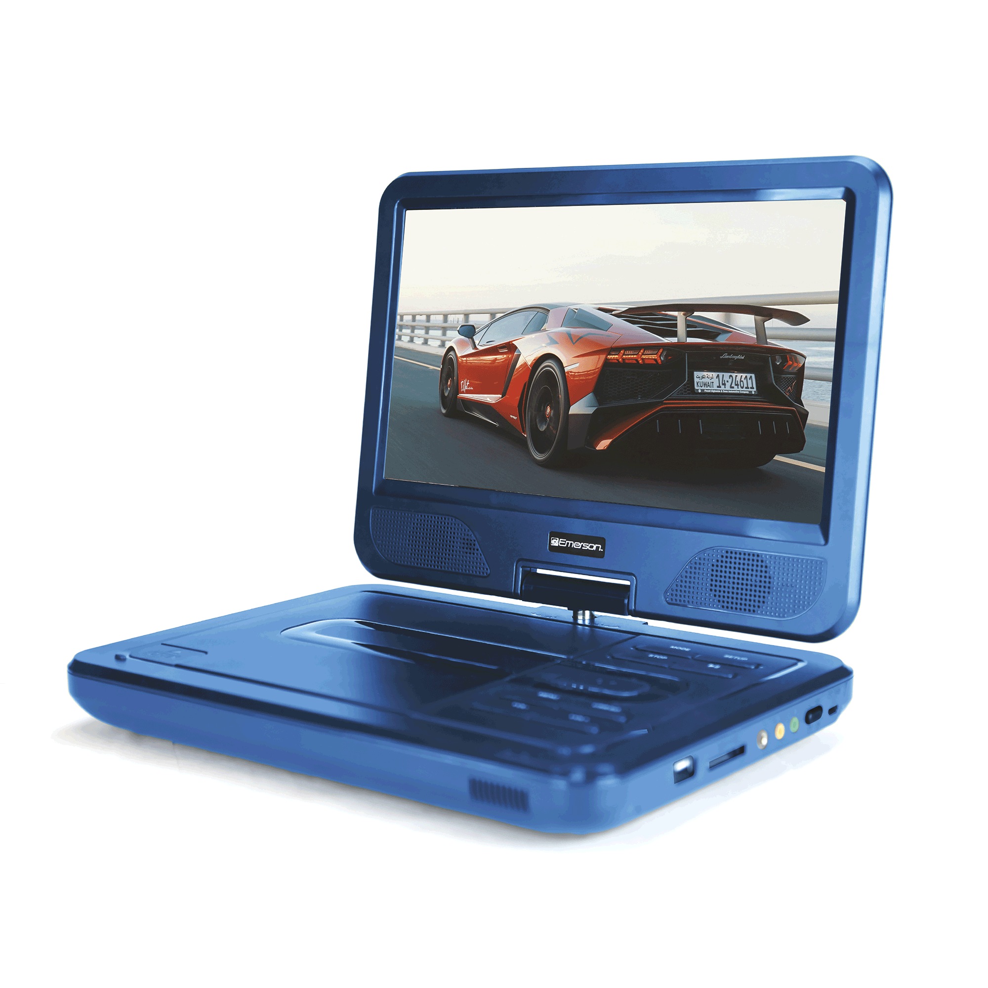 Emerson 10.1" DVD Player with Swivel Screen, Teal, large